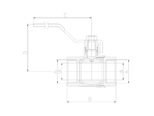 Ferro 1/2" vesipalloventtiili KP1