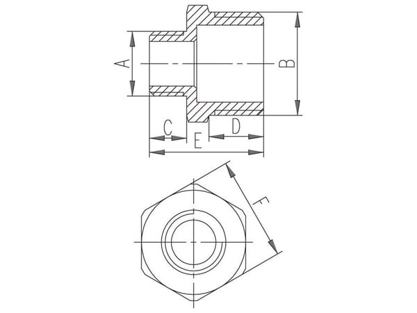 Ferro messinkinen nippa 1x3/4" N13Z N13Z