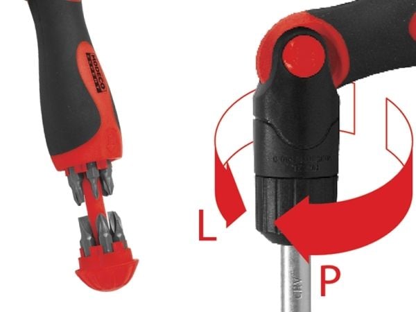 Modeco ruuvimeisseli vaihdettavilla terillä SUPREME 13 kpl MN-10-107