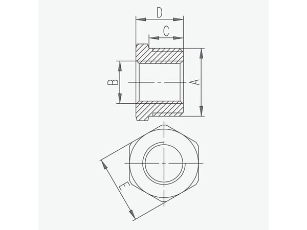 Ferro reduksjon i messing 11/4x1" R05Z