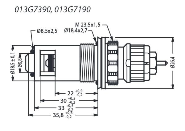 Danfoss 013G7390, 1 styck