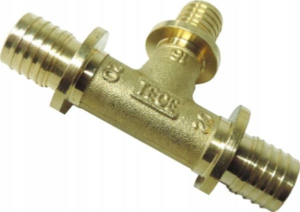 TECE reduktionst-rördel 20x16x20 mässing - 710509