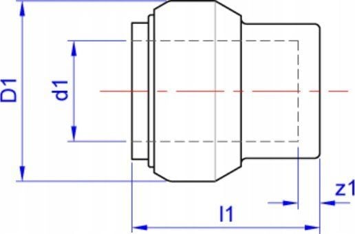 Tece Alennustie 25x20x25mm messinki - 710515