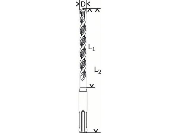 Bosch SDS + 10 mm betongbor (B-2608680275)