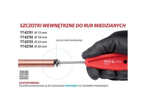 Yato YT-63702, Oransje, Polyvinylklorid (PVC), Rustfritt stål