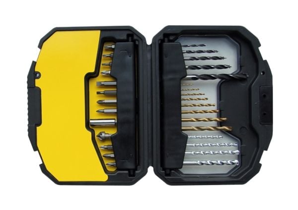 Stanley STA7183-XJ, Drill, Drill bit set, Murverk, Metall, Tre, 3/4/5/6/8 mm, 1,5/2/2,5/3/3,5/4/5/6 mm, 5/6/7/8 mm