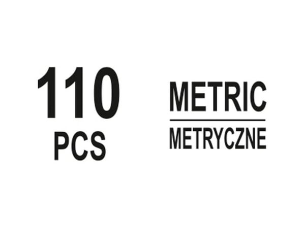 YATO smørenipler kalamitter (metrisk) 110 stk.