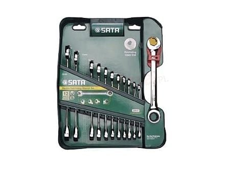 SATA LOCK -avaimet, joissa on DOUBLE ROTATION COMBINATION 13-osainen sarja + X-BEAM-avain
