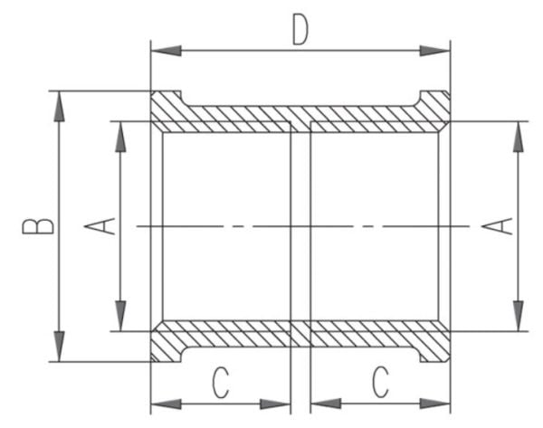 Ferro mässingskoppling 2" - M07Z