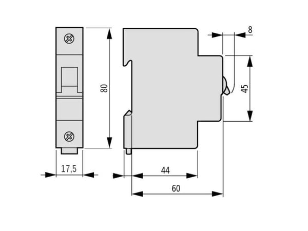 Eatonin ylivirtakatkaisija CLS6-C25/1 - 270354