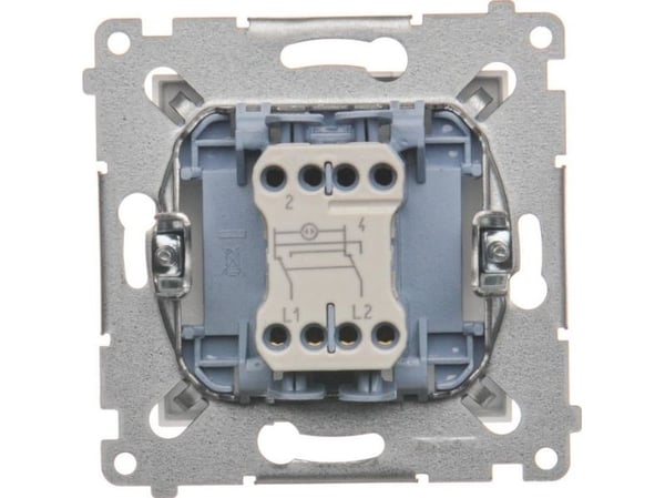 Kontakt-Simon DW7L.01/11, Muovi, Valkoinen, IP20, IP44, 250 V, 10 A, 75 mm