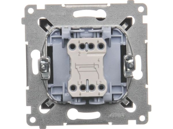 Kontakt-Simon DW7.01/48, Plast, Anthracit, IP20, IP44, 250 V, 10 A, 75 mm