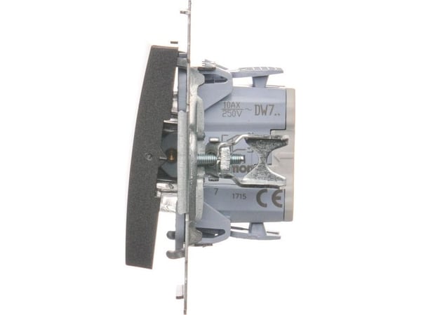 Kontakt-Simon DW7.01/48, Plast, Anthracit, IP20, IP44, 250 V, 10 A, 75 mm