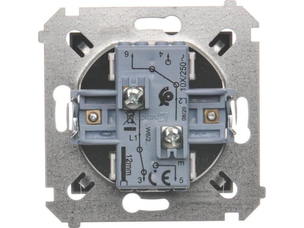 Kontakt-Simon DW6/2.01/48, Plast, Anthracit, IP20, IP44, 250 V, 10 A, 75 mm