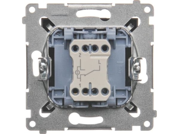 Kontakt-Simon DW6L.01/48, Plast, Anthracit, IP20, IP44, 250 V, 10 A, 75 mm