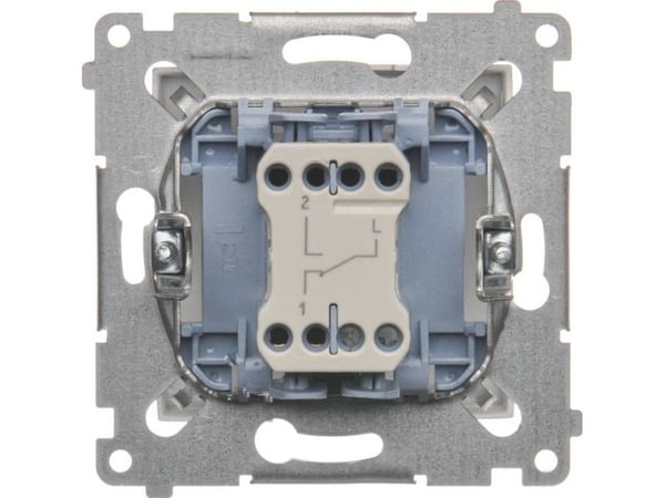 Contact-Simon DW6.01/44, muovi, kultainen, IP20, IP44, 250 V, 10 A, 75 mm