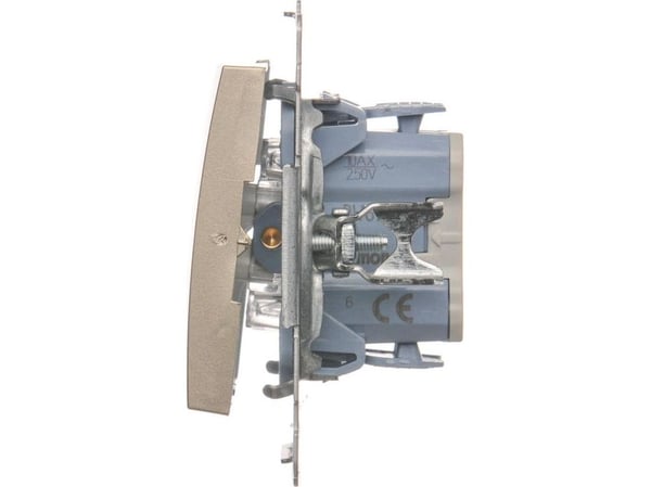 Contact-Simon DW6.01/44, muovi, kultainen, IP20, IP44, 250 V, 10 A, 75 mm
