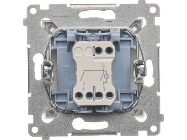 Kontakt-Simon DW5BL.01/43, Muovi, Hopea, IP20, IP44, 250 V, 10 A, 75 mm