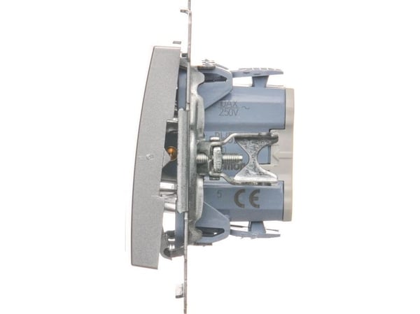 Kontakt-Simon DW5BL.01/43, Muovi, Hopea, IP20, IP44, 250 V, 10 A, 75 mm