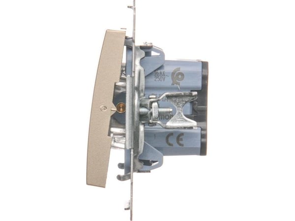Contact-Simon DW1A.01/44, muovi, kultainen, IP20, IP44, 250 V, 16 A, 75 mm