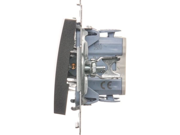 Kontakt-Simon DW1.01/48, Plast, Anthracit, IP20, IP44, 250 V, 10 A, 75 mm