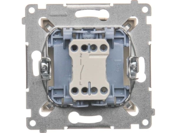 Kontakt-Simon DW1.01/41, Muovi, Valkoinen, IP20, IP44, 250 V, 10 A, 75 mm