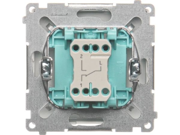 Kontakt-Simon BMW6.01/11, Muovi, Valkoinen, IP20, IP44, 250 V, 10 A, 75 mm