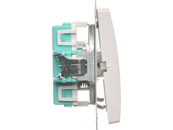 Kontakt-Simon BMZ1.01/11, Valkoinen, IP20, IP44, 250 V, 10 A, 75 mm, 41 mm