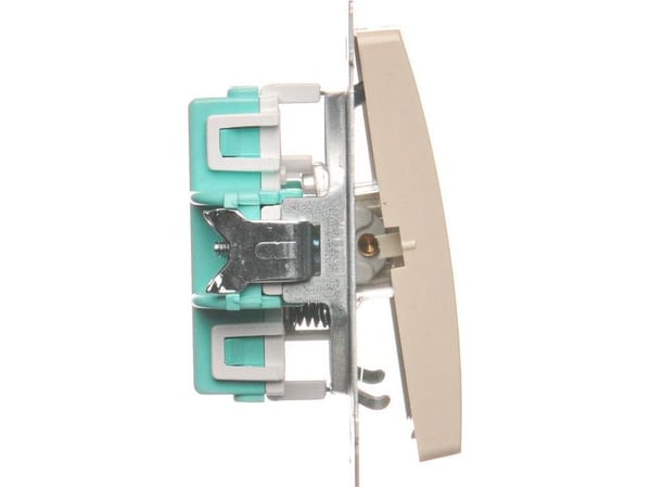Kosketin Simon BMZ1.01/12, Beige, IP20, IP44, 250 V, 10 A, 75 mm, 41 mm, 75 mm, 41 mm