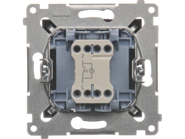 Kontakt-Simon DD1L.01/48, Trykknapkontakt, Plast, Anthracit, IP20, IP44, 250 V, 10 A