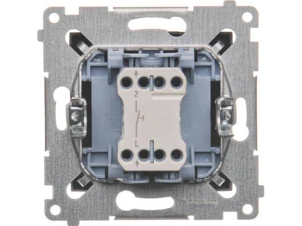 Kontakt-Simon DS1.01/48, Trykknapkontakt, Plast, Antrasiitti, IP20, IP44, 250 V, 10 A