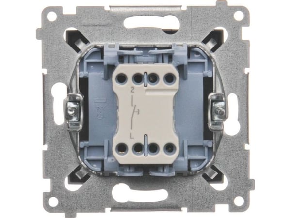 Kontakt-Simon DP1.01/48, Tryckknappsbrytare, Plast, Antracit, IP20, IP44, 250 V, 10 A