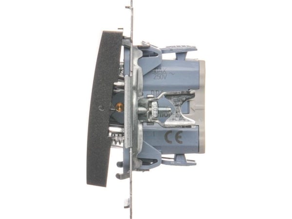 Kontakt-Simon DP1.01/48, Tryckknappsbrytare, Plast, Antracit, IP20, IP44, 250 V, 10 A