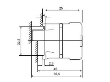 Eti-Polam kraftkontaktor CE07.10-230V-50/60Hz 7A 3P 230V AC 1Z 0R 004641023
