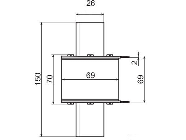 Eti-Polam proppsäkring WT-3C/gG 315A kombi NH3C gG gL 004186222