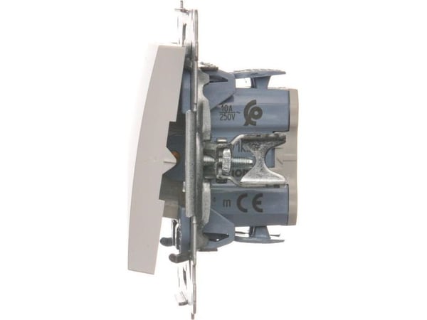 Kontakt-Simon DZW1K.01/11, Muovi, Valkoinen, IP20, 250 V, 10 A, 75 mm