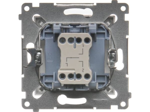 Kontakt-Simon DZW1K.01/43, Muovi, Hopea, IP20, 250 V, 10 A, 75 mm