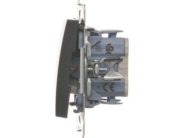 Kontakt-Simon DZW1K.01/48, Plast, Anthracit, IP20, 250 V, 10 A, 75 mm