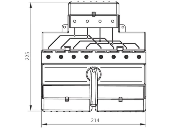 Spamel Virtalähdekytkin 125A 4-napainen PRZK-4125W02