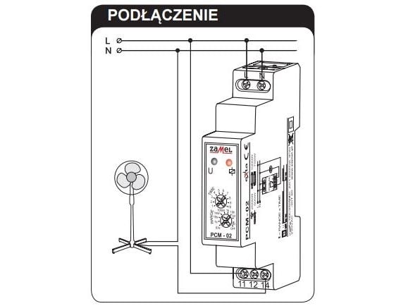 Zamel aikarele 16A 1NO/NC 230V AC PCM-02