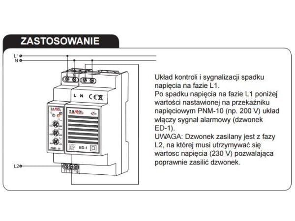 Zamel hätäpuhelinkello 230V AC ED-1