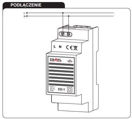 Klocka / dörrklocka 230V AC ED-1