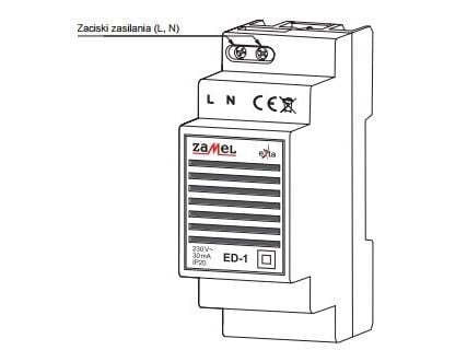 Klocka / dörrklocka 230V AC ED-1