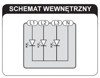 Zamel strømindikator LKM-01-10 1P 230V 1,5mA LKM-01-10
