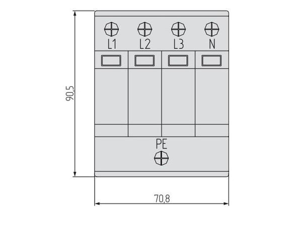 Simet overspenningsvern SIMTEC SM20C/4-275 C 4P 20kA 85102000