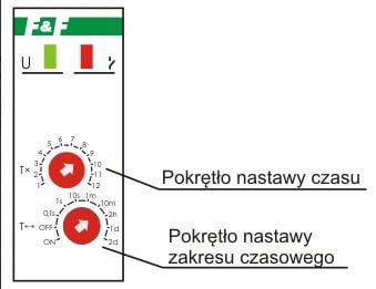 Aikarele 1P 10A 0,1s-576h 24V AC/DC viivästetty aktivointi PCR-513-24V