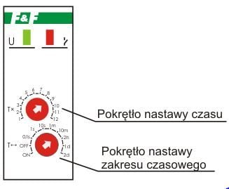 Aikarele 1P 10A 0.1sec-576h 12-264V AC/DC viivästetty aktivointi PCR-513UNI