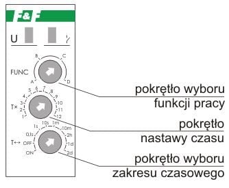 Aikarele 2P 8A 0.1sec-576h 230V AC, 24V AC/DC monitoimi PCU-510DUO