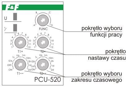 F&amp;F Universal aikarele 230V 2x8A - PCU-520 - PCU-520