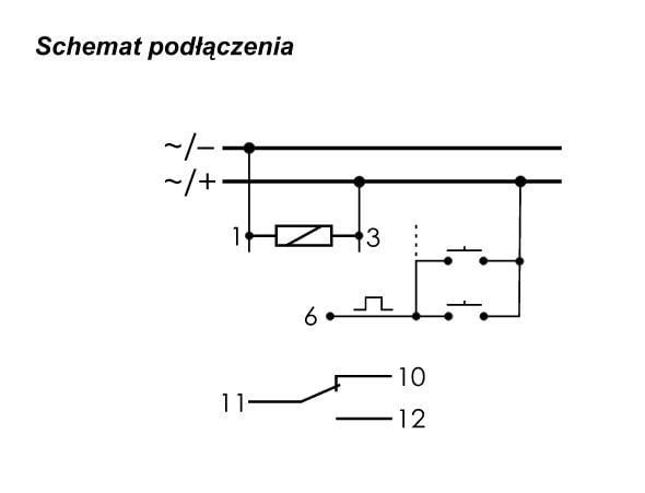 Impulssirele on-off 16A 230V AC 1P BIS-411 BIS-411